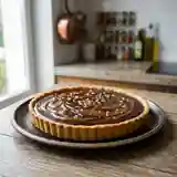 Tarte gourmande au chocolat noir et caramel au beurre salé