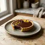 Tarte gourmande au chocolat noir et zestes d'orange