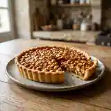 Tarte gourmande aux cacahuètes caramélisées
