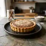 Tarte gourmande aux deux chocolats, cannelle et noix de coco