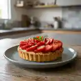 Tarte gourmande aux fraises et noix de coco