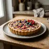 Tarte gourmande aux myrtilles et groseilles fraîches