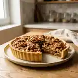 Tarte gourmande aux noix et caramel fondant