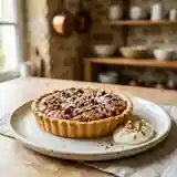 Tarte gourmande aux noix et pépites de chocolat