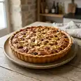 Tarte gourmande aux raisins secs et amandes