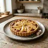 Tarte gourmande poire et nougat fondant