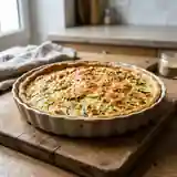 Tarte gratinée aux courgettes fondantes et fromage doré