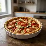 Tarte Méditerranéenne Savoureuse aux Légumes et Fromage