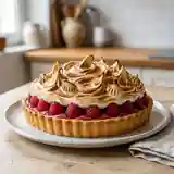 Tarte meringuée aux framboises fraîches : recette gourmande et facile