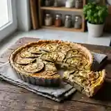 Tarte moelleuse aux aubergines fondantes et fromage