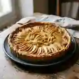 Tarte normande fondante pommes et raisins