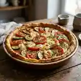 Tarte Provençale aux Tomates, Courgettes et Mozzarella