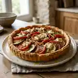 Tarte provençale maison aux légumes du soleil