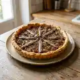 Tarte rustique à l'oignon caramélisé et aux anchois