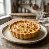 Tarte aux oignons ambrés et jambon