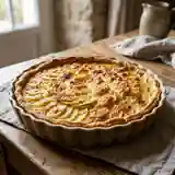 Tarte rustique aux pommes de terre fondantes et Comté
