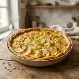 Tarte rustique aux pommes de terre fondantes et herbes fraîches