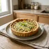 Tarte salée au chèvre frais et menthe fraîche