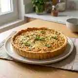 Tarte salée aux carottes fraîches et menthe parfumée