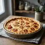 Tarte salée aux tomates cerises et moutarde douce : recette rapide et savoureuse