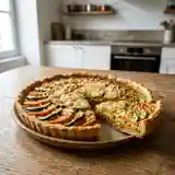 Tarte savoureuse à la courgette et patate douce