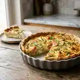 Tarte à la truite fumée et aneth frais
