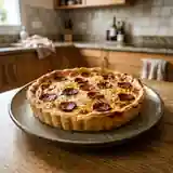 Tarte savoureuse au Boursin et chorizo