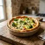 Tarte savoureuse au brocoli et roquefort
