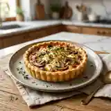 Tarte Savoureuse au Chèvre et Champignons