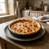 Tarte savoureuse au roquefort et tomates cerises