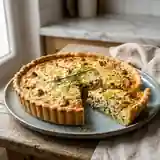 Tarte savoureuse au thon et ciboulette fraîche