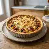 Tarte savoureuse au thon et ratatouille maison