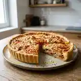 Tarte savoureuse au thon et tomates fraîches