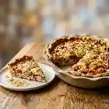 Tarte savoureuse au thon et tomates pelées