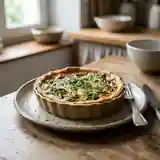 Tarte savoureuse aux brèdes chouchoux de La Réunion