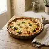 Tarte savoureuse aux brocolis et tomates cerises