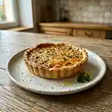Tarte savoureuse aux carottes aillées et persillées