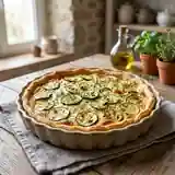 Tarte savoureuse aux courgettes et Boursin ail et fines herbes