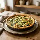 Tarte savoureuse aux épinards, menthe fraîche et feta fondante