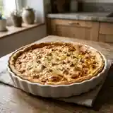 Tarte savoureuse aux fromages italiens et jambon cuit