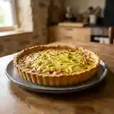 Tarte savoureuse aux poireaux et fromage blanc