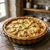 Tarte savoureuse aux pommes de terre Ratte et fromage Munster