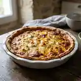 Tarte savoureuse aux trois fromages et sauce tomate maison