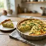 Tarte savoureuse courgette et basilic maison