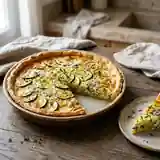 Tarte savoureuse courgette et roquefort