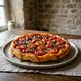 Tarte Tatin de Tomates Fondantes et Caramélisées