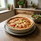 Tarte thon tomate à la moutarde fondante