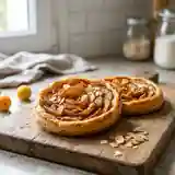 Tartelettes aux mirabelles en pétales croustillants