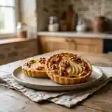Tartelettes fondantes aux poires et noix caramélisées