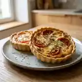 Tartelettes gourmandes au saint-nectaire et tomate fraîche